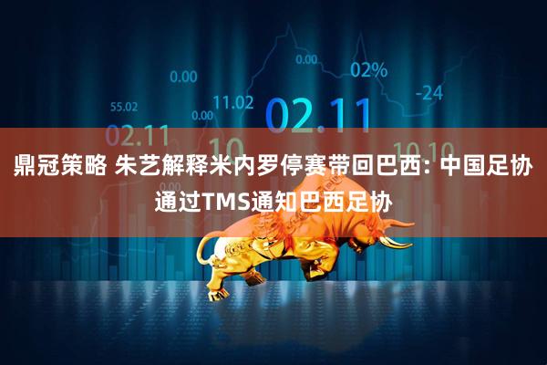鼎冠策略 朱艺解释米内罗停赛带回巴西: 中国足协通过TMS通知巴西足协